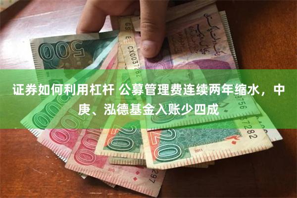 证券如何利用杠杆 公募管理费连续两年缩水，中庚、泓德基金入账少四成