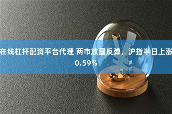 在线杠杆配资平台代理 两市放量反弹，沪指半日上涨0.59%