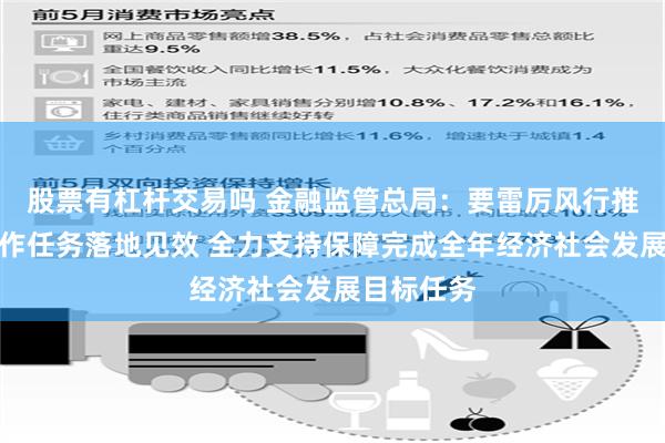 股票有杠杆交易吗 金融监管总局：要雷厉风行推动重点工作任务落地见效 全力支持保障完成全年经济社会发展目标任务