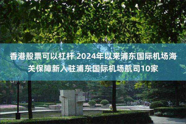 香港股票可以杠杆 2024年以来浦东国际机场海关保障新入驻浦东国际机场航司10家