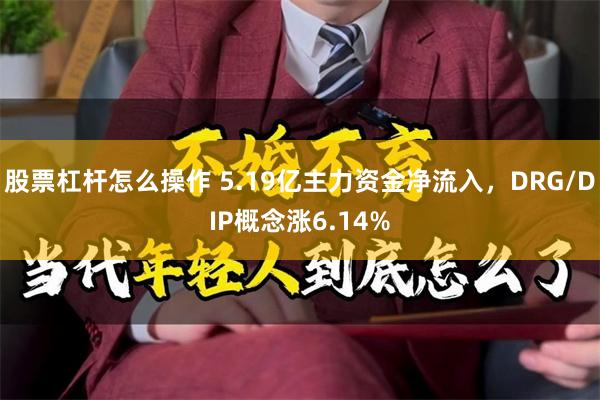 股票杠杆怎么操作 5.19亿主力资金净流入，DRG/DIP概念涨6.14%