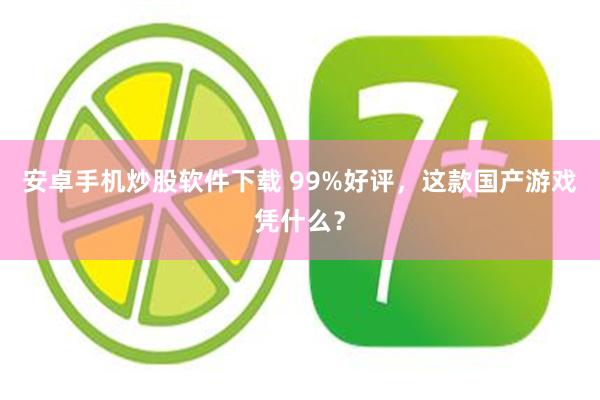 安卓手机炒股软件下载 99%好评，这款国产游戏凭什么？