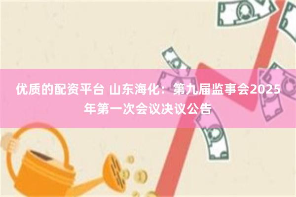 优质的配资平台 山东海化：第九届监事会2025年第一次会议决议公告