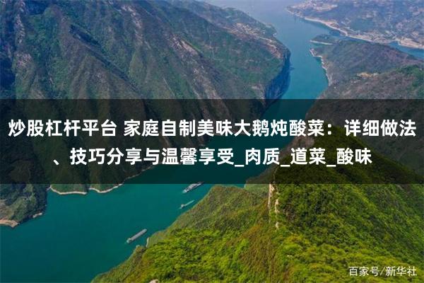 炒股杠杆平台 家庭自制美味大鹅炖酸菜：详细做法、技巧分享与温馨享受_肉质_道菜_酸味